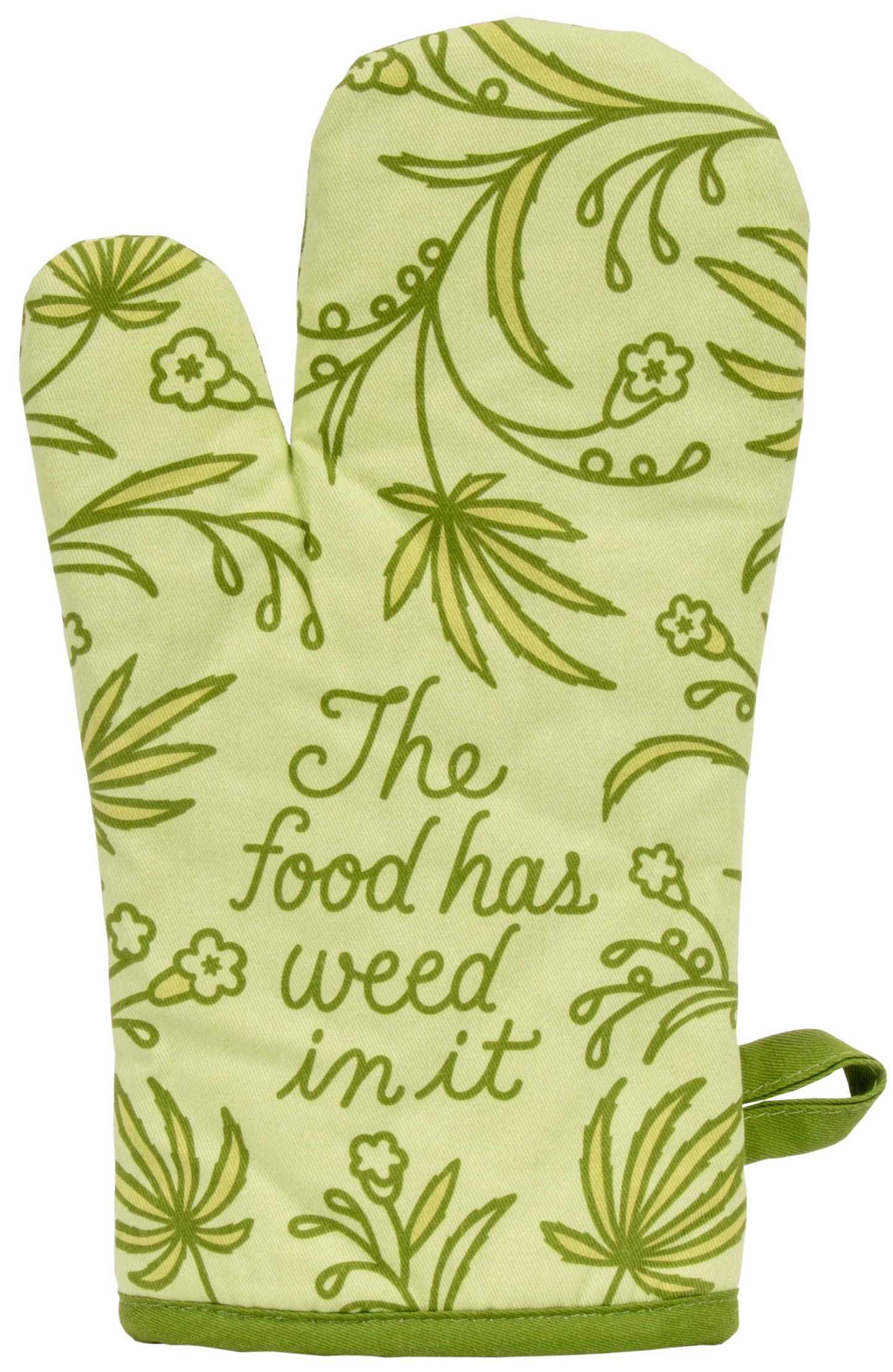 Food Has W..d In It Oven Mitt by Incognito