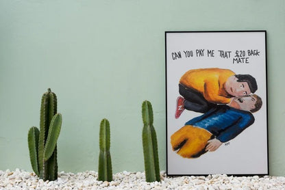 £20 Mate  Riso Print By Merny Wernz