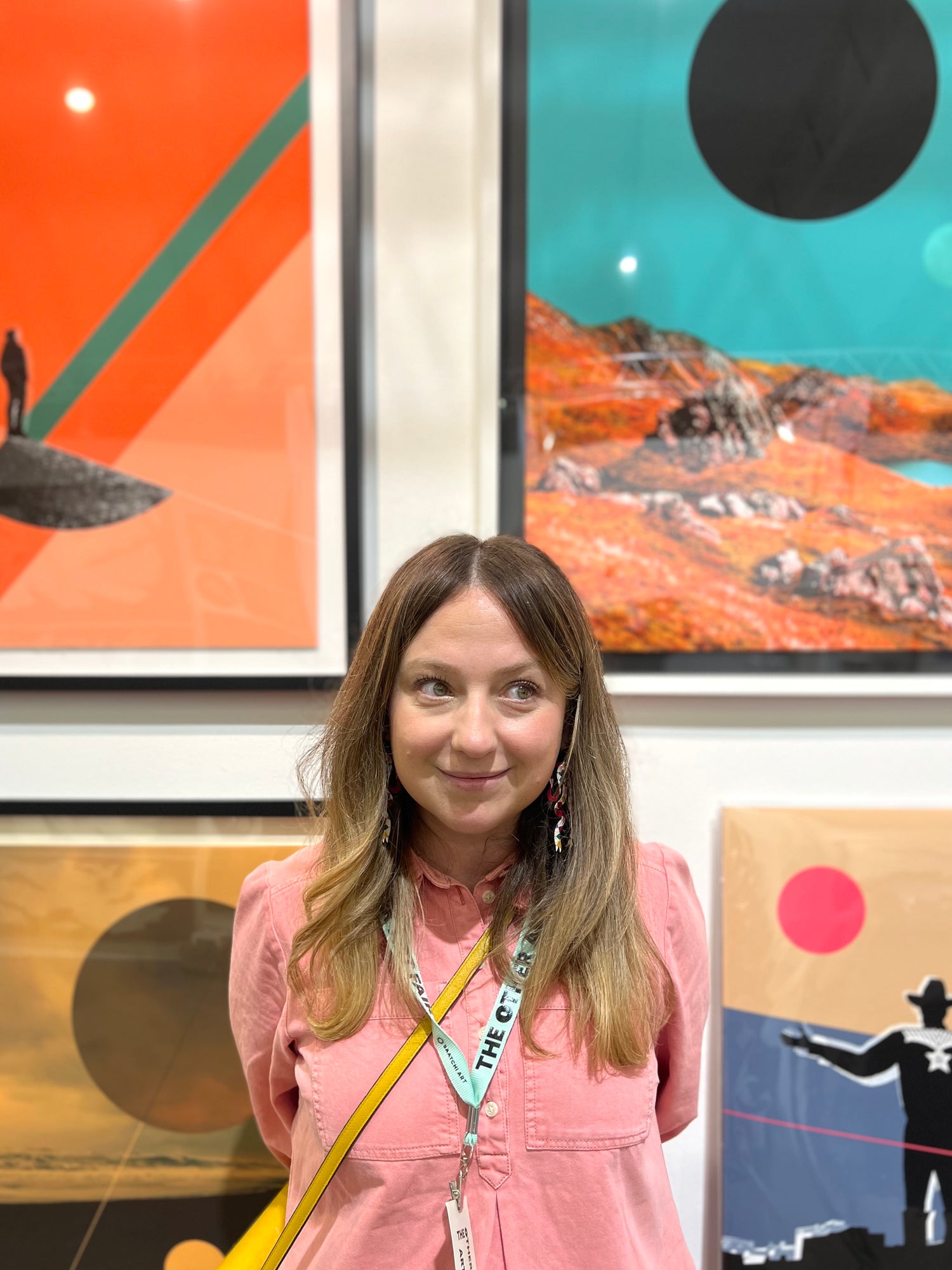 Basia Asztabska with Artwork