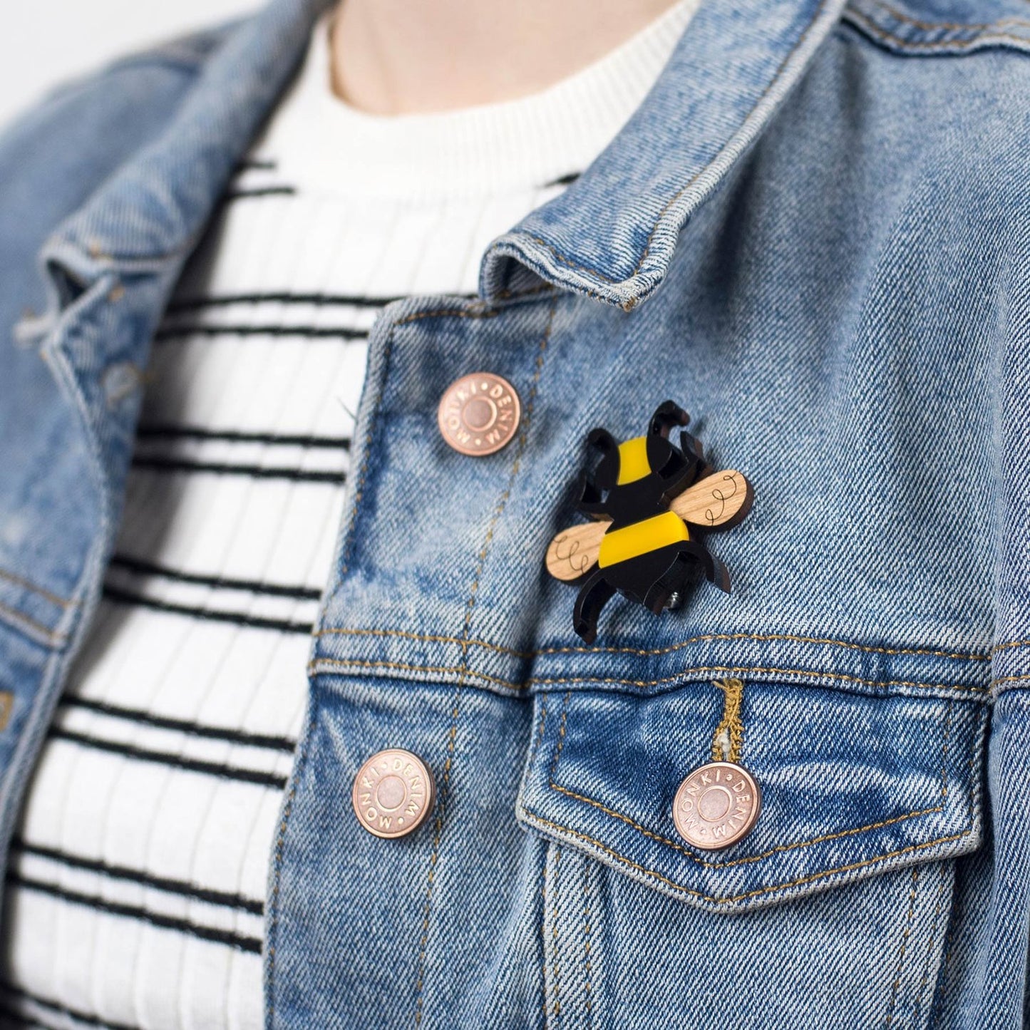 Bumble Bee Brooch by Laura Danby