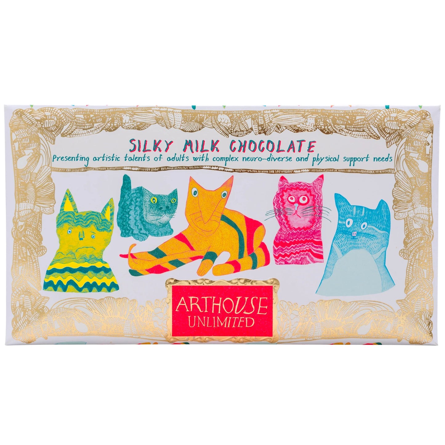 Miaow for Now, Silky Milk Chocolate Bar by ARTHOUSE