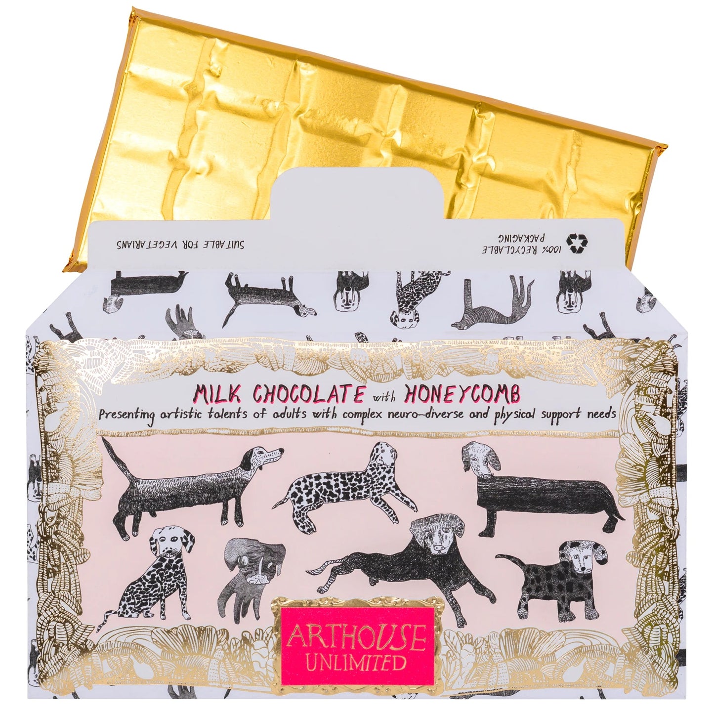 Dogalicious, Milk Chocolate Bar with Honeycomb by ARTHOUSE