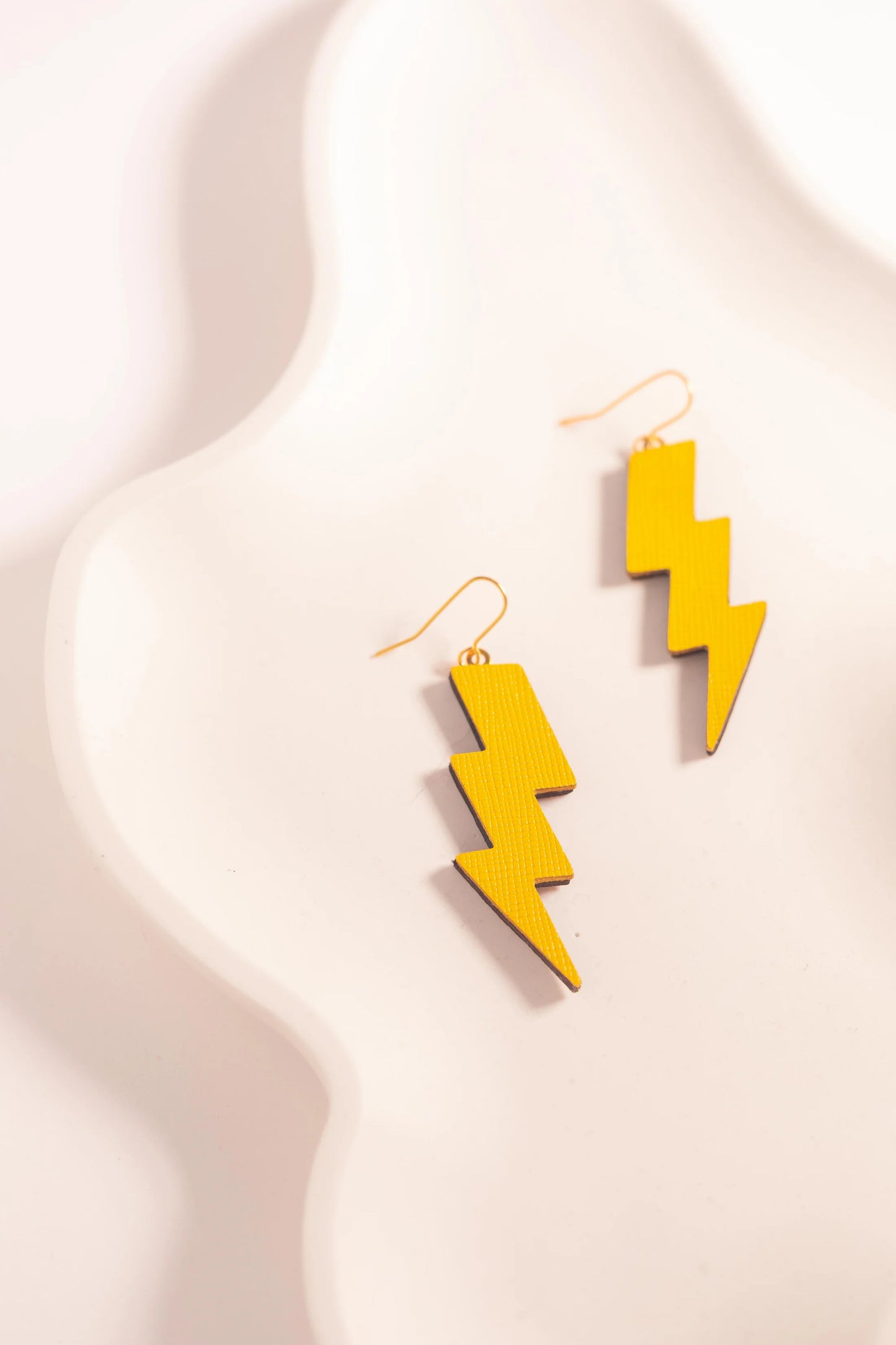 Large Leather Lighting Bolts   By Luna Design