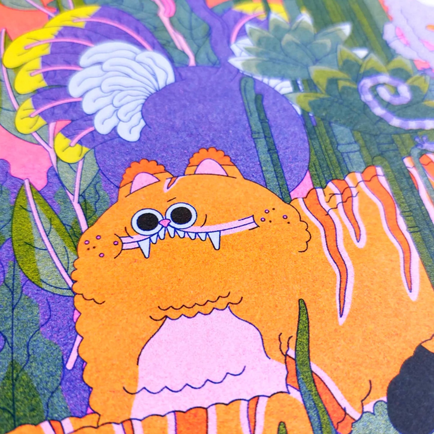 Jungle - Riso Art Print A3 by alice Monvaillier