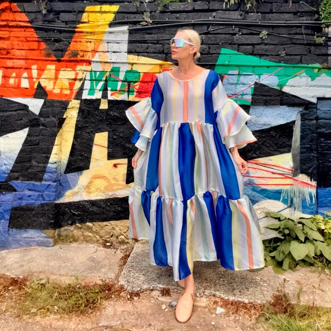 Stripe Silk Organza Dress By ByByrd