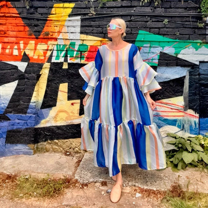 Stripe Silk Organza Dress By ByByrd