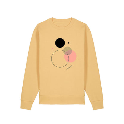 Geo / relaxed fit / organic sweatshirt , geometric art design by Basz Design