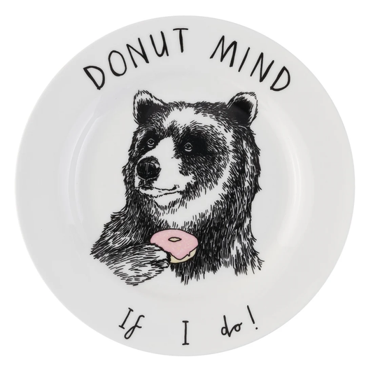 'Donut Mind if I Do' Side Plate by Jimbobart