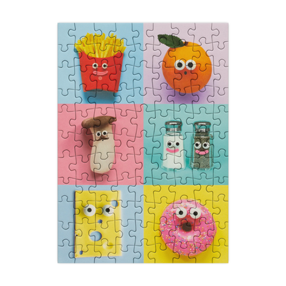 Foodies - 99 Piece Mini Jigsaw Puzzle by Happily