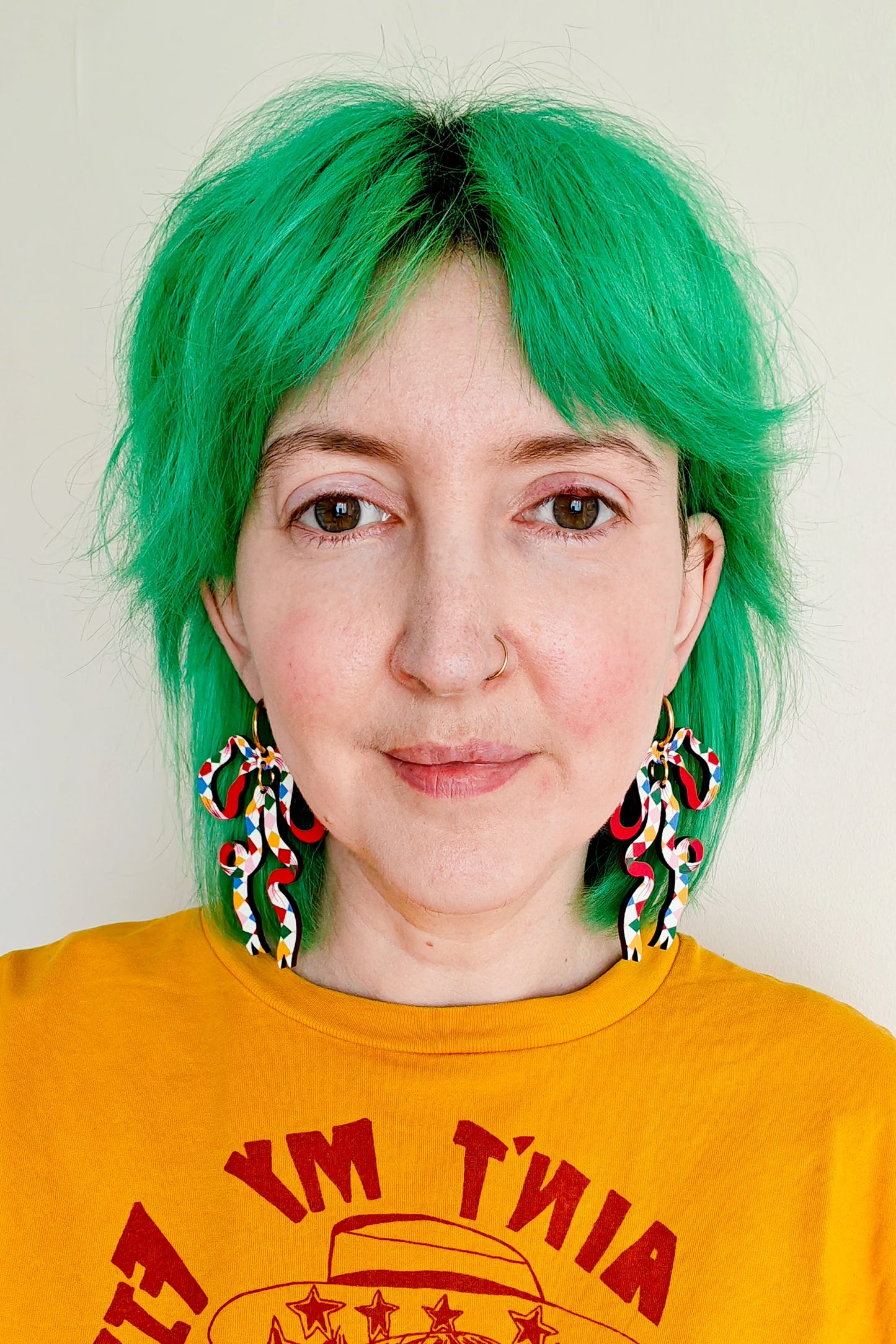 Harlequin Bow Earrings by Misfit Makes