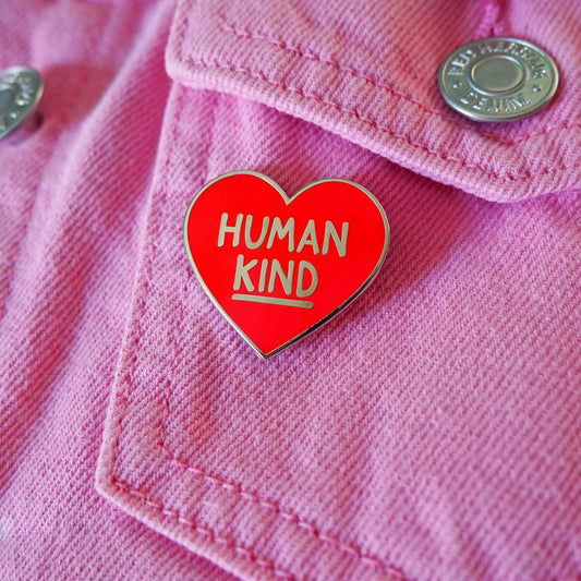 Human Kind Enamel Pin by Hello Dodo