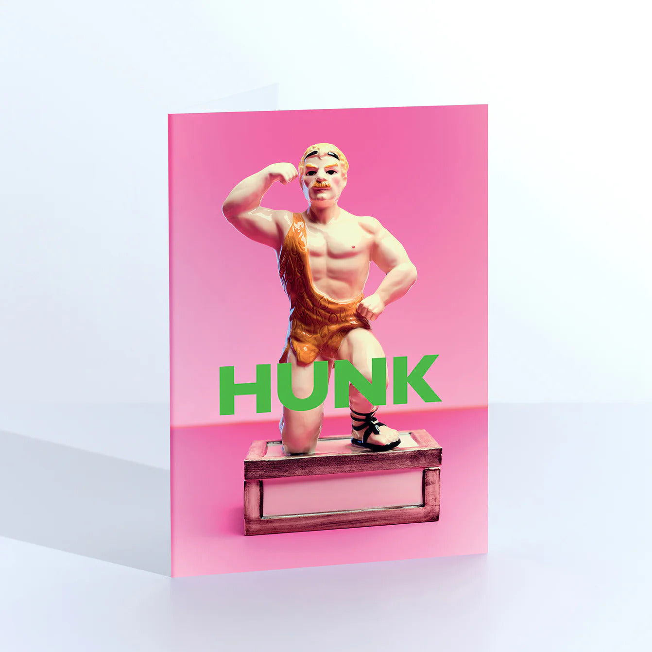 Hunk Muscly Strongman Greetings Card by Ornament Art