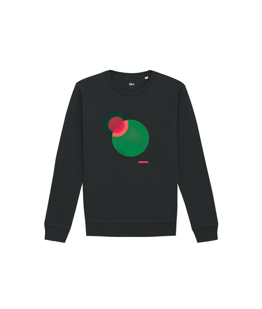 Stars design Black Cropped sweatshirt by Basz Design