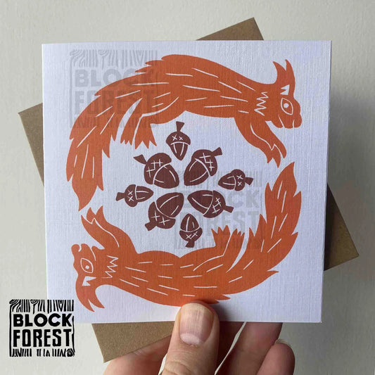 Squirrel Love - Greetings Card By Blackforest