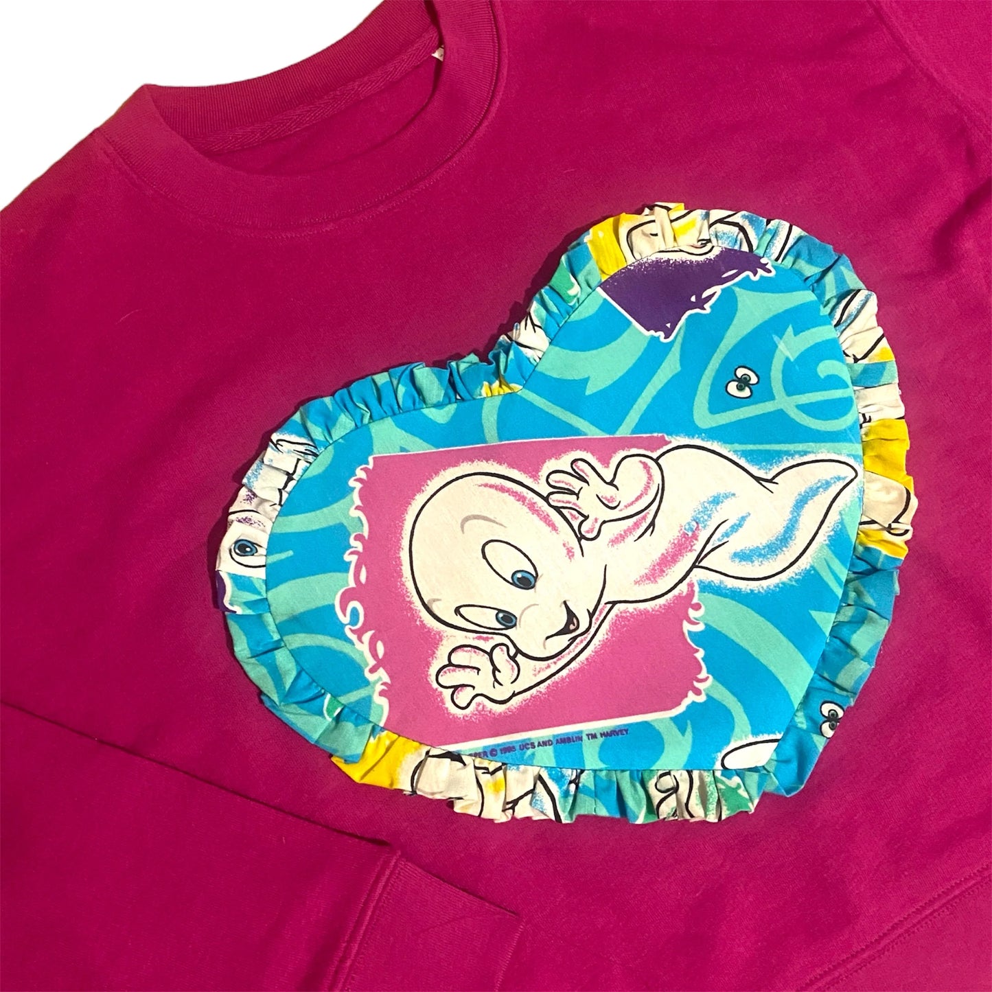 JUMPER SIZE LARGE CROP Little Ghost by Silly Girl Club