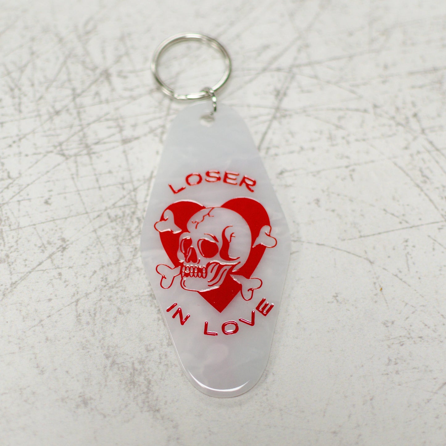 Loser In Love Motel Keychain by Rock And Rose Motel