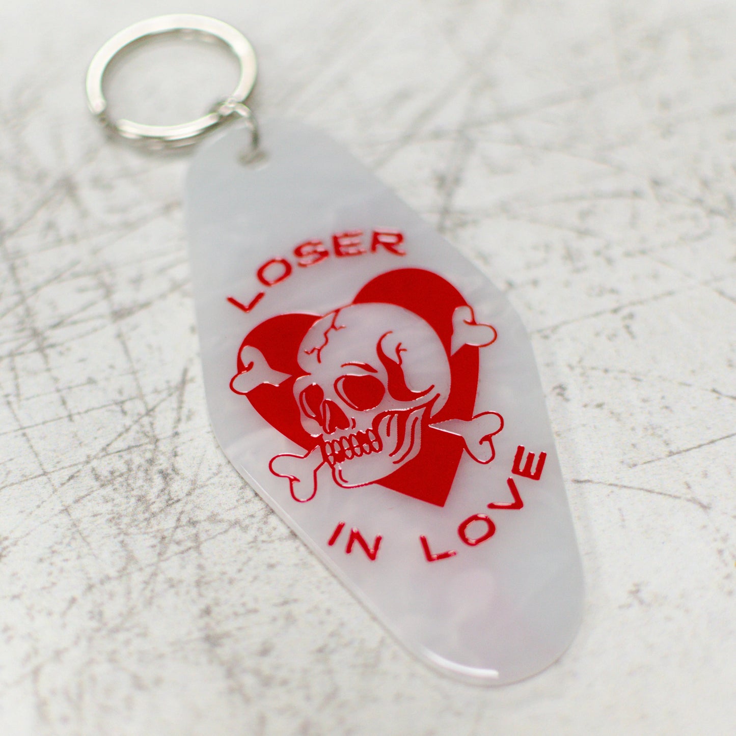 Loser In Love Motel Keychain by Rock And Rose Motel