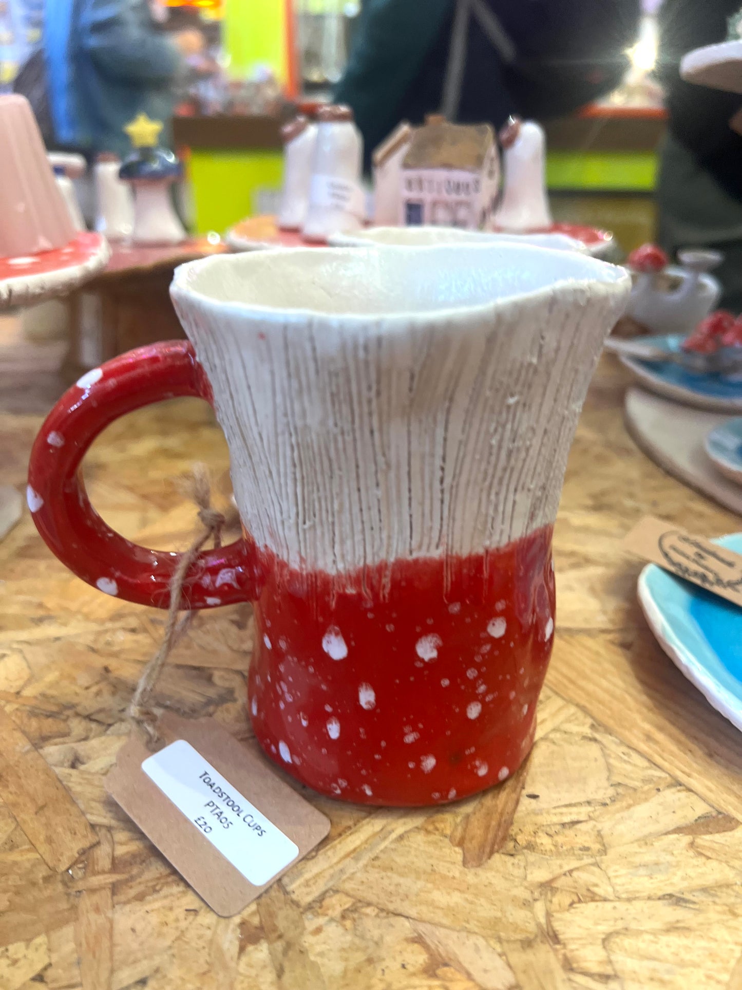 Toadstool Ceramic Mug By Pixies Pottery