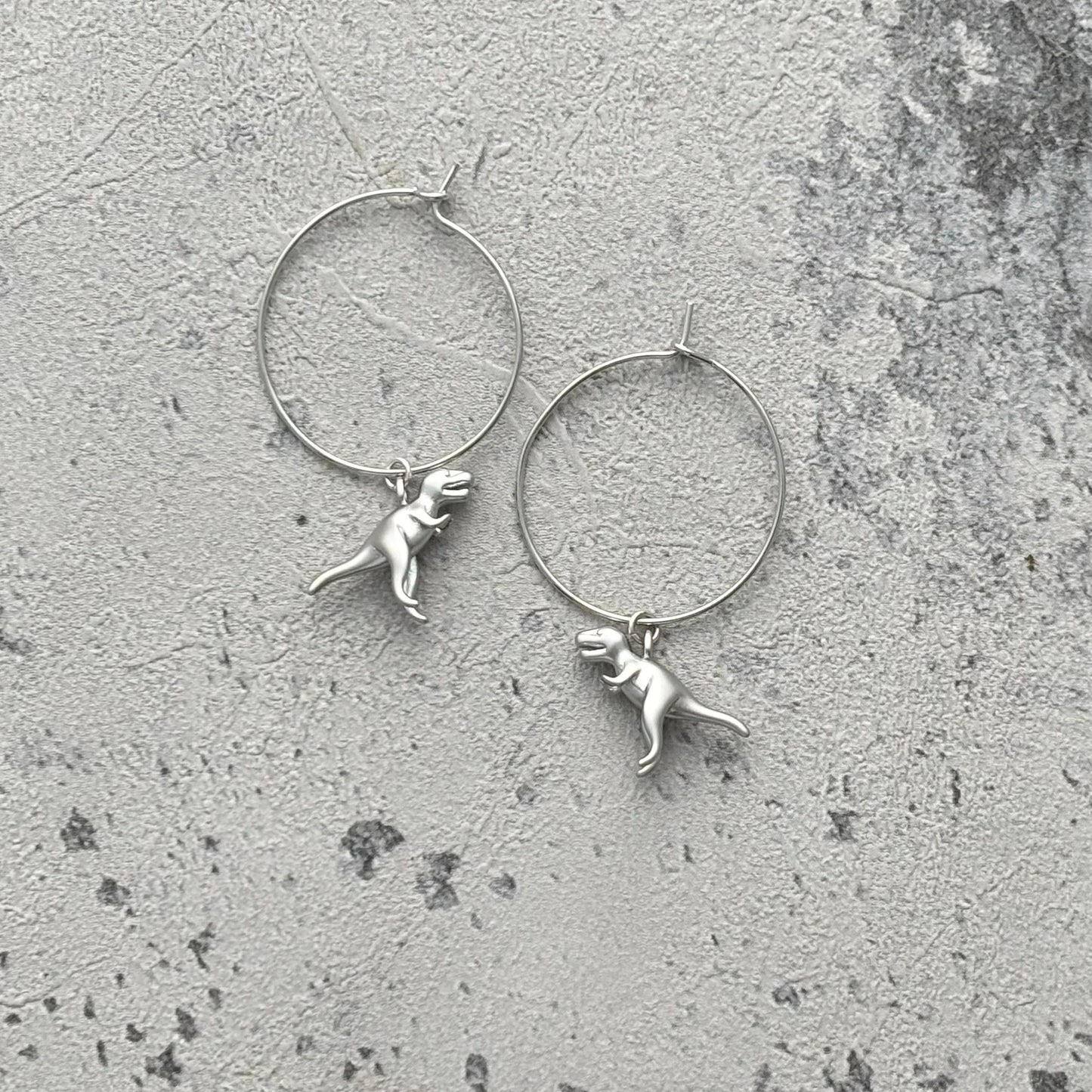 Dinosaur T-Rex Earrings By My New Fave