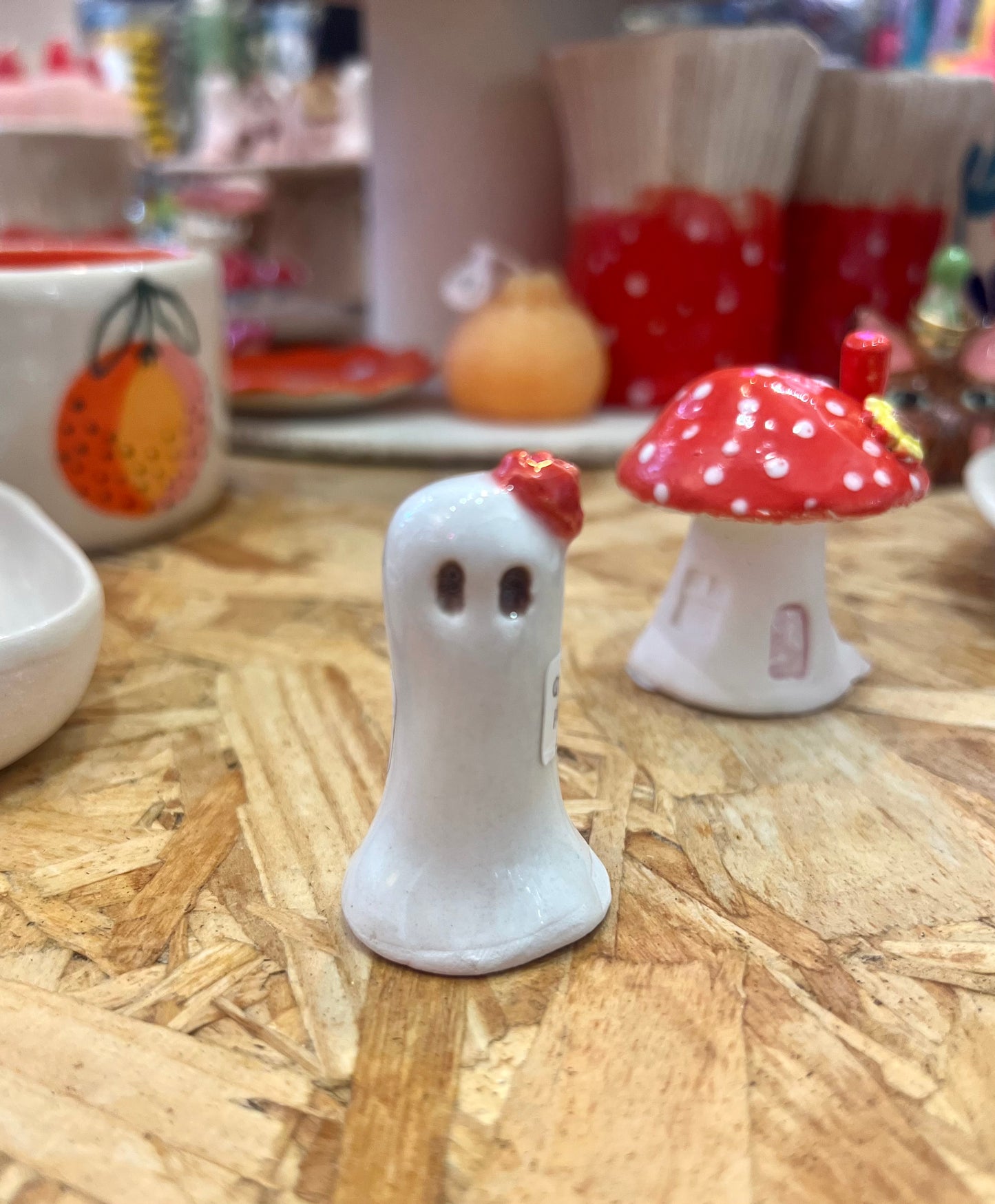 Ceramic Ghost Figure By Pixies Pottery