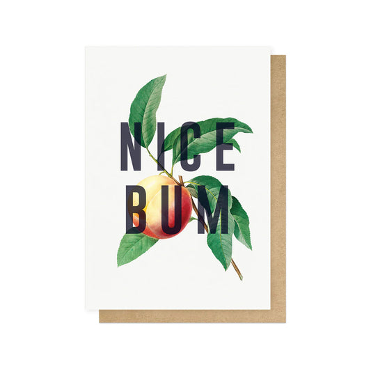 Nice bum card by The East End Prints