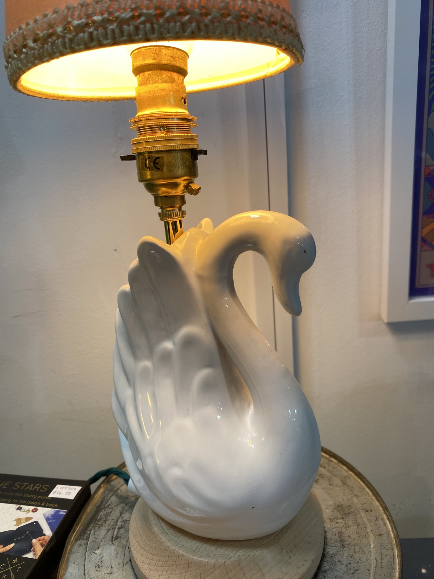 Vintage Swan Ceramic Lamp by Lost & Foundry