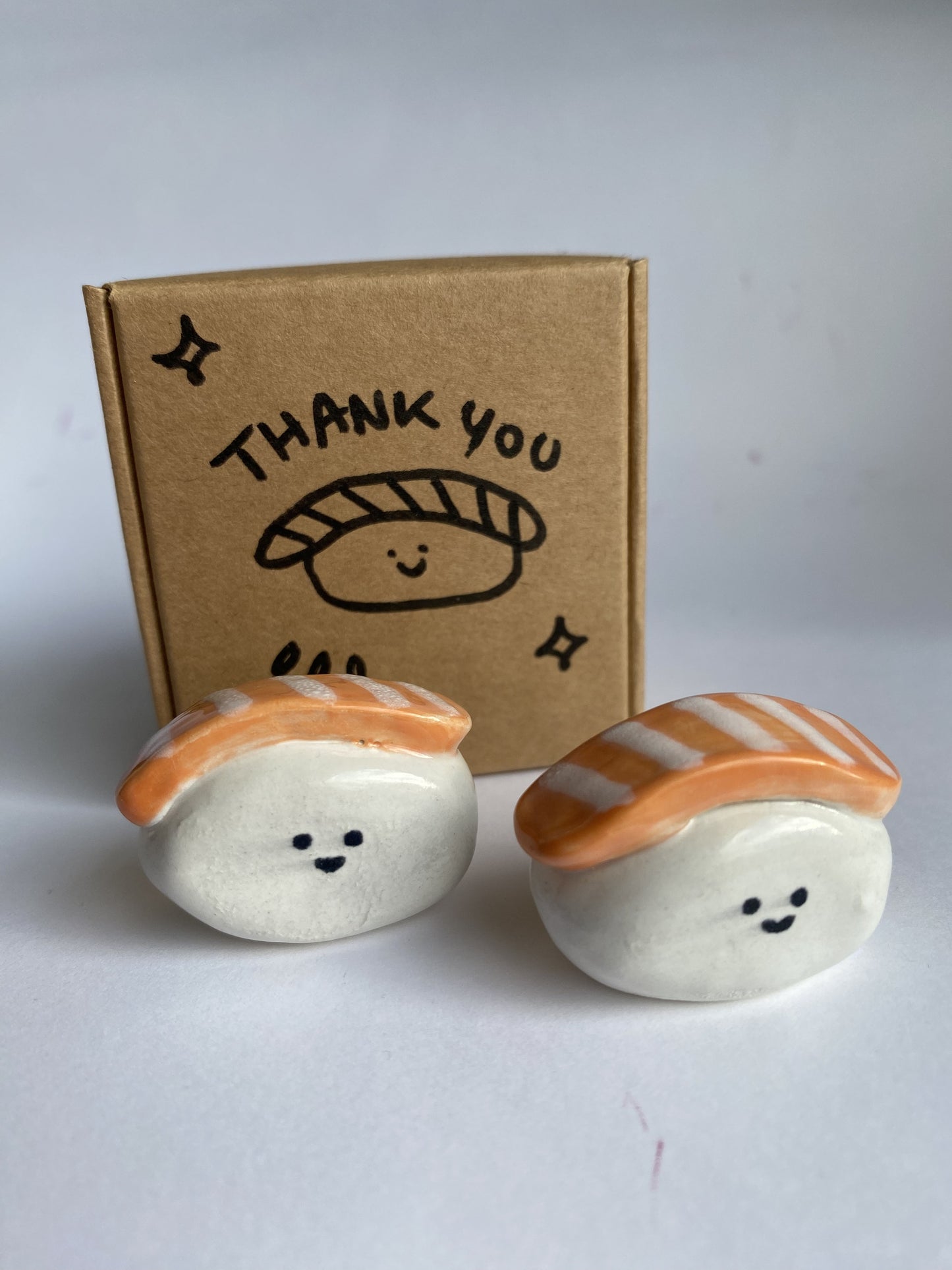 Happy Sushi hand built Ceramic by Studio Pastel