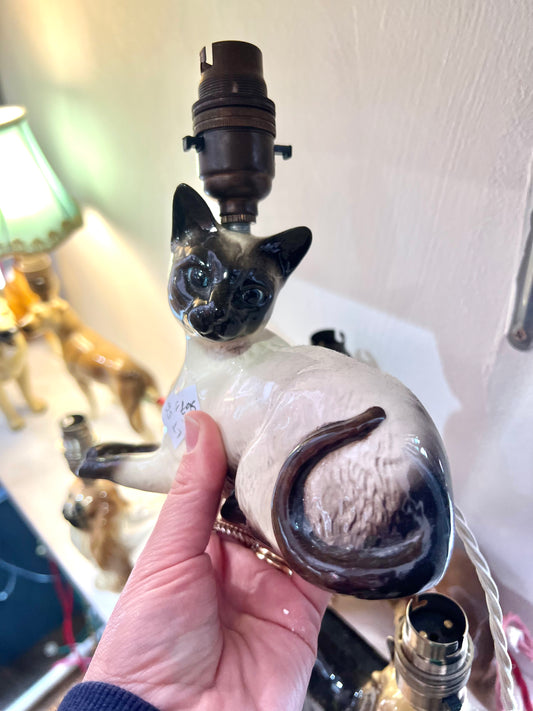 Vintage Siamese Cat Lamp by Lost & Foundry