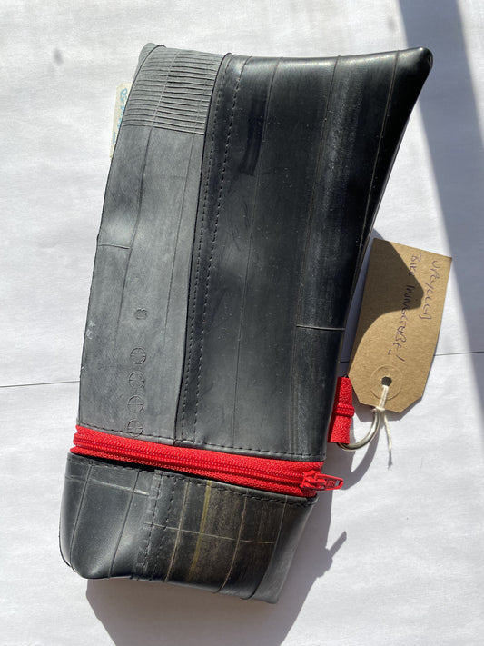 Zipper Pouch/Pencil Case recycled bicycle inner tube by Re-Inflatables