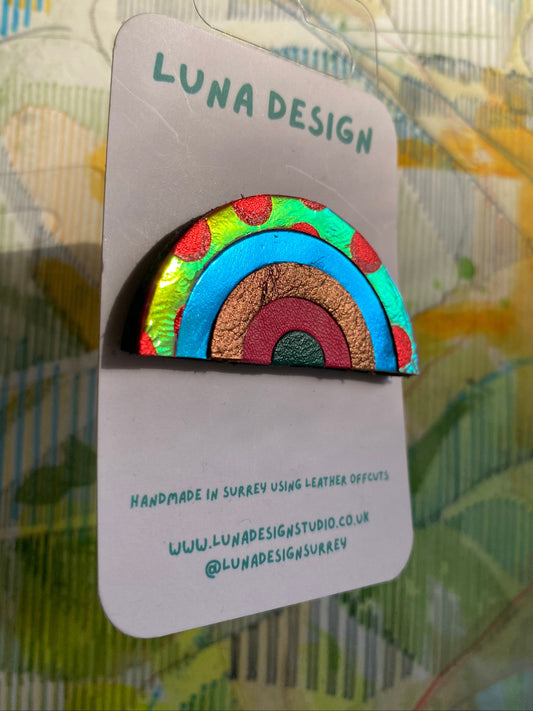 Rainbow Brooch by Luna Design