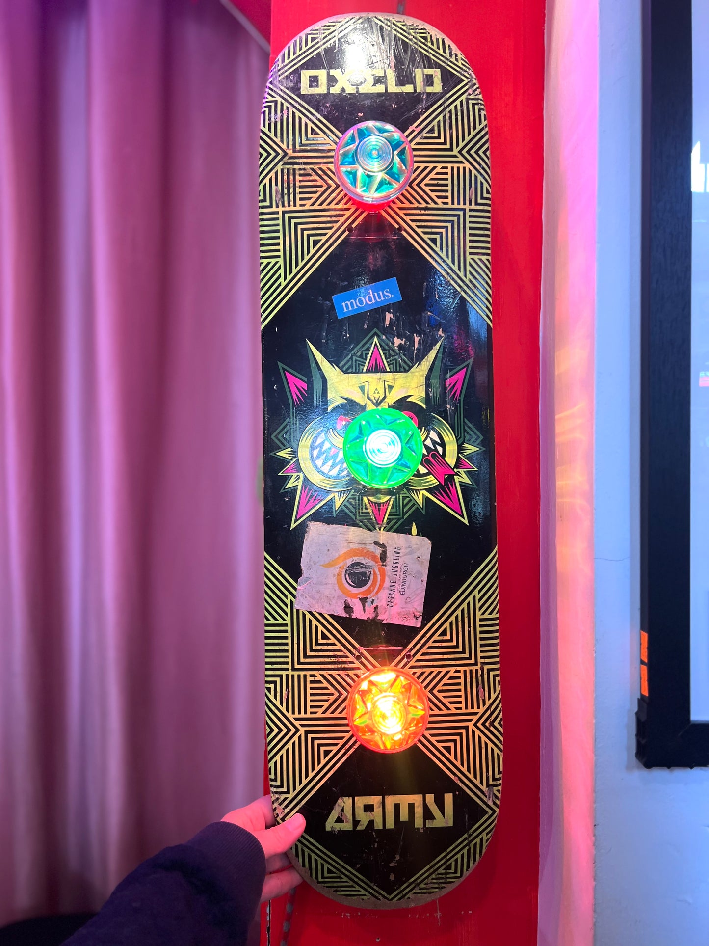 Old Skateboard  Lamp by Lost & Foundry