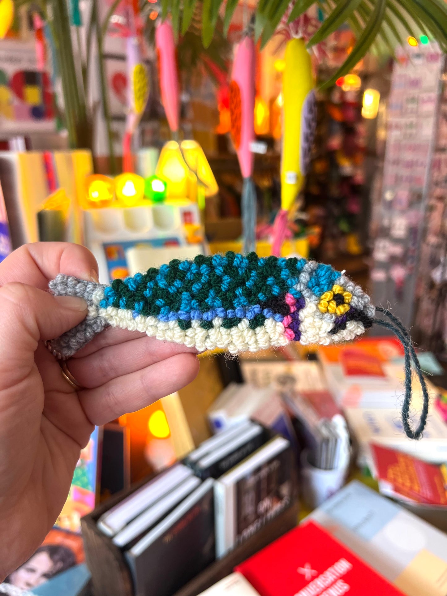 Needle punched Wall Hanging Mackerel by Don Brosbin