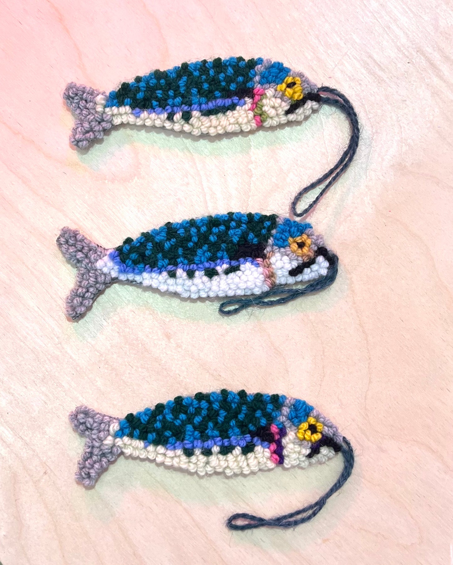 Needle punched Wall Hanging Mackerel by Don Brosbin