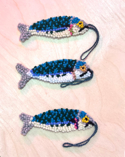 Needle punched Wall Hanging Mackerel by Don Brosbin