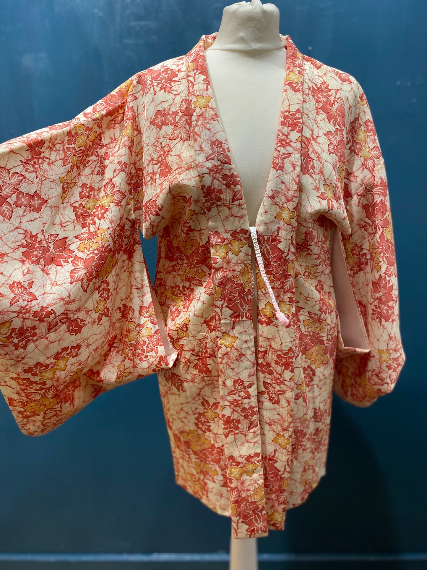 Japanese Vintage Kimono Haori autumn leaves by Kimono Lab