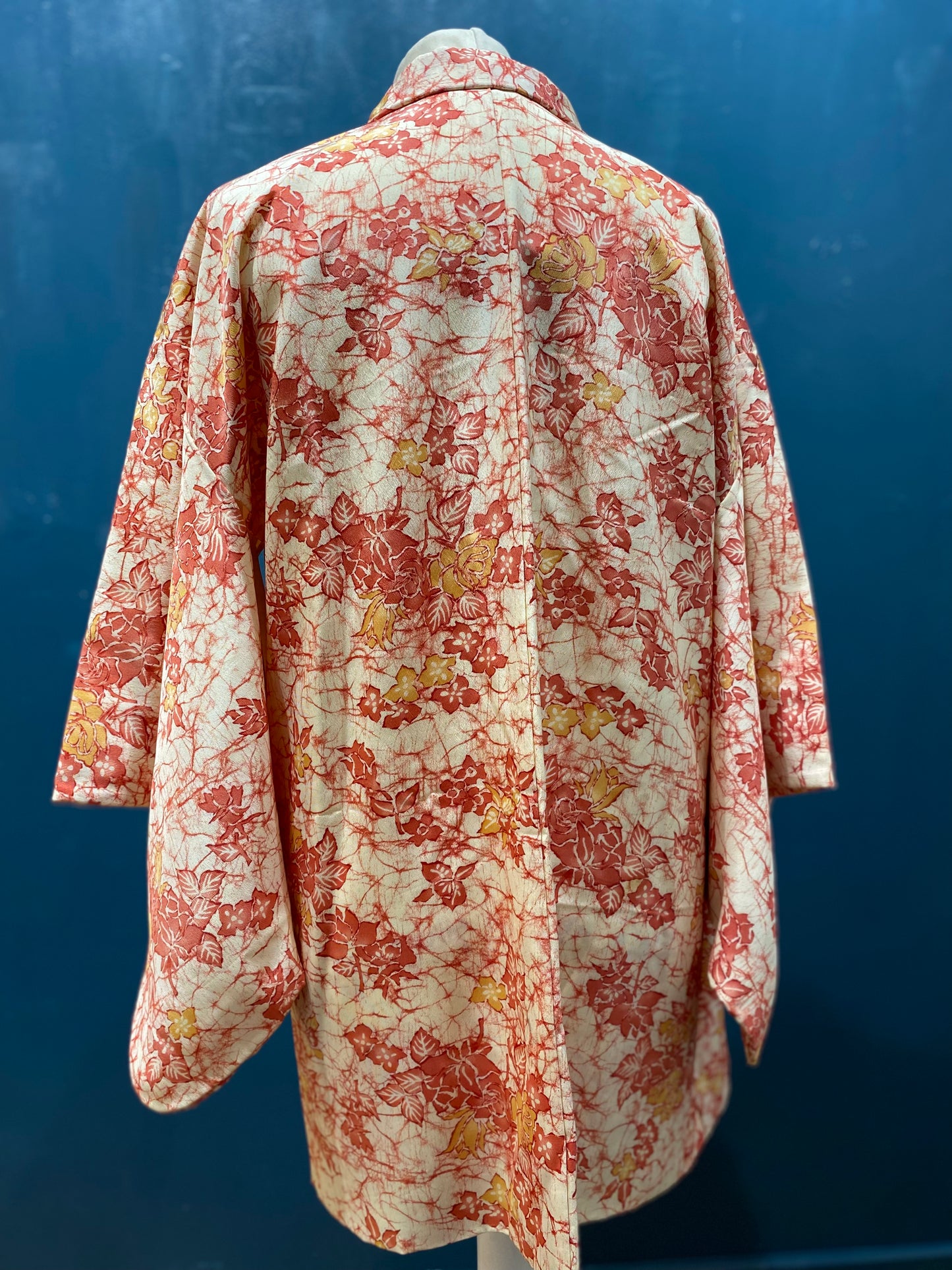 Japanese Vintage Kimono Haori autumn leaves by Kimono Lab