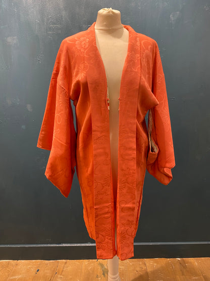 Japanese Vintage Black Kimono Haori 100% Silk by Kimono Lab
