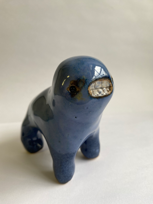 Ceramic Blue Teethie by Rebecca Edelmann ceramics