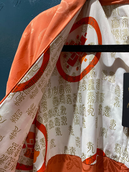 Japanese Vintage Black Kimono Haori 100% Silk by Kimono Lab