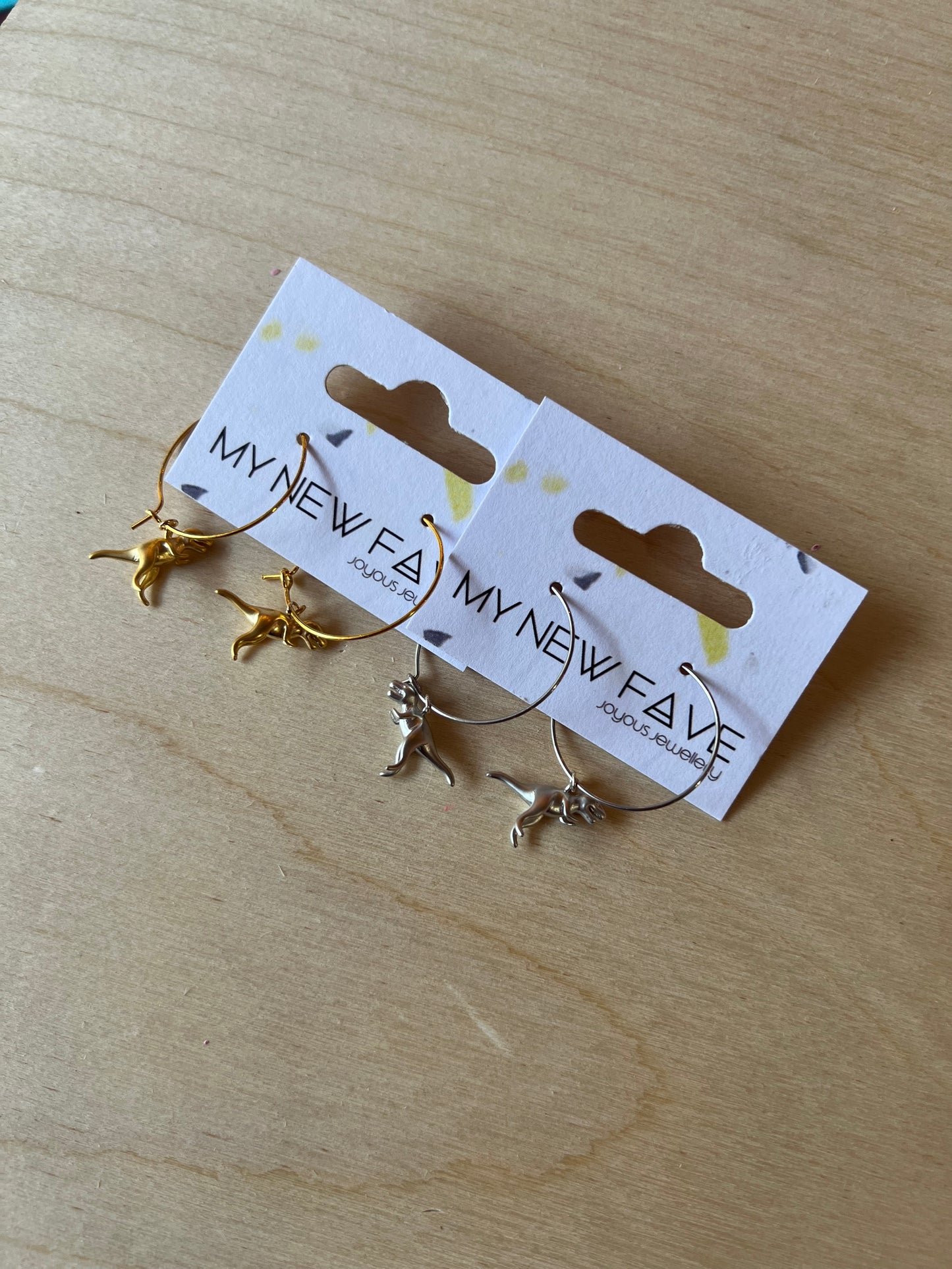 Dinosaur T-Rex Earrings By My New Fave