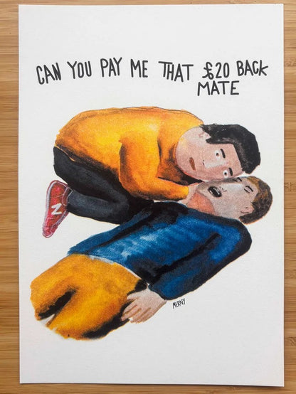 £20 Mate  Riso Print By Merny Wernz