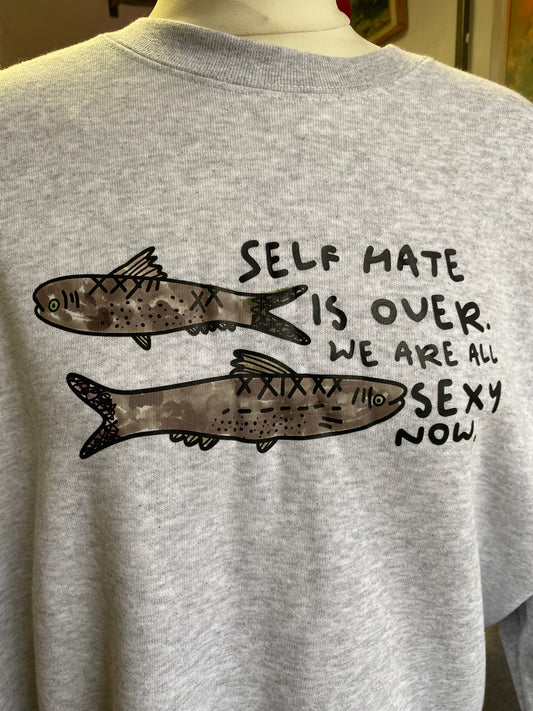 We are all sexy now Grey Sweater by Daze Made