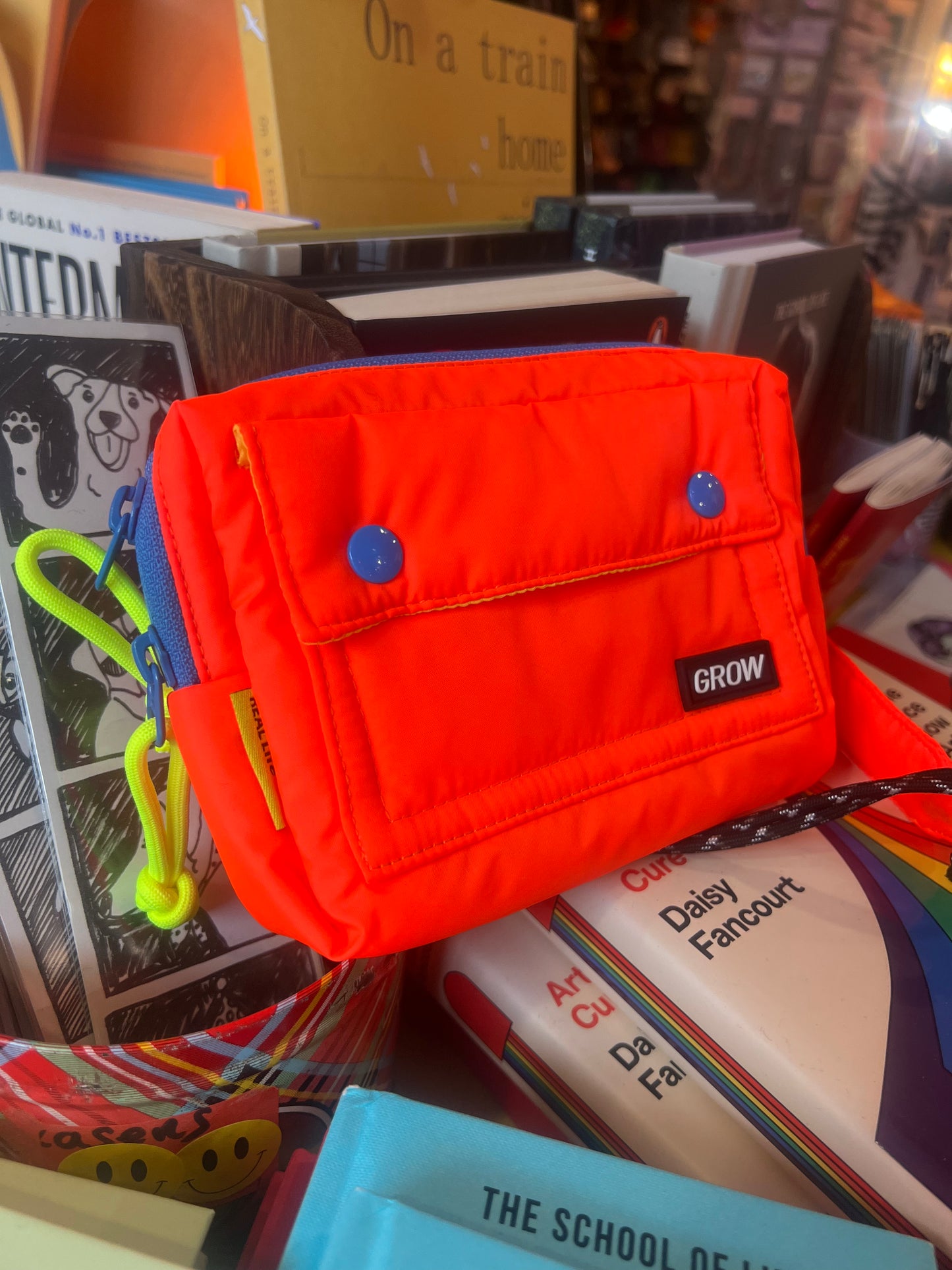 Colourful Travel Pouch, Crossbody Organizer By Grow