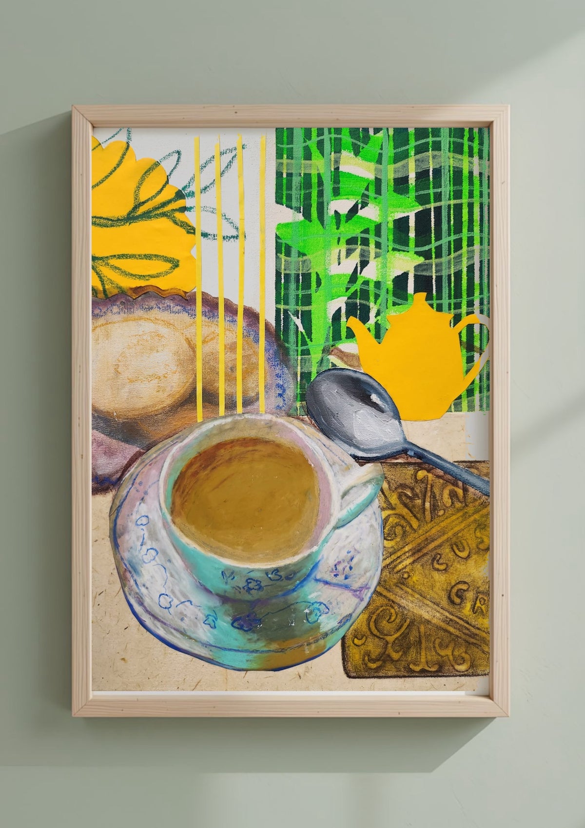 Tea Mixed Media Painting Print By Lucy Dixon