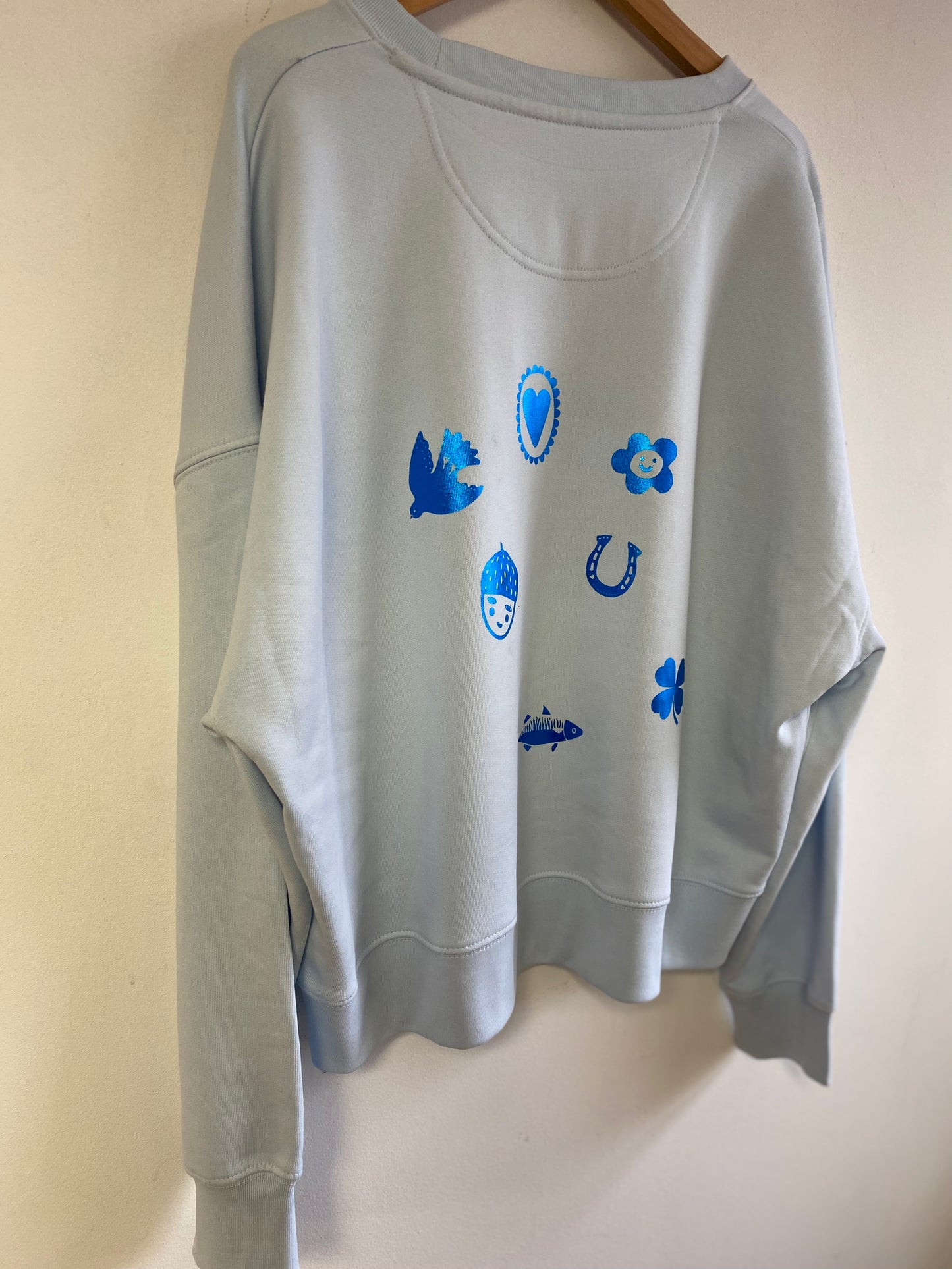 Lucky Things Baby blue Sweatshirt by Bella&Phoenix