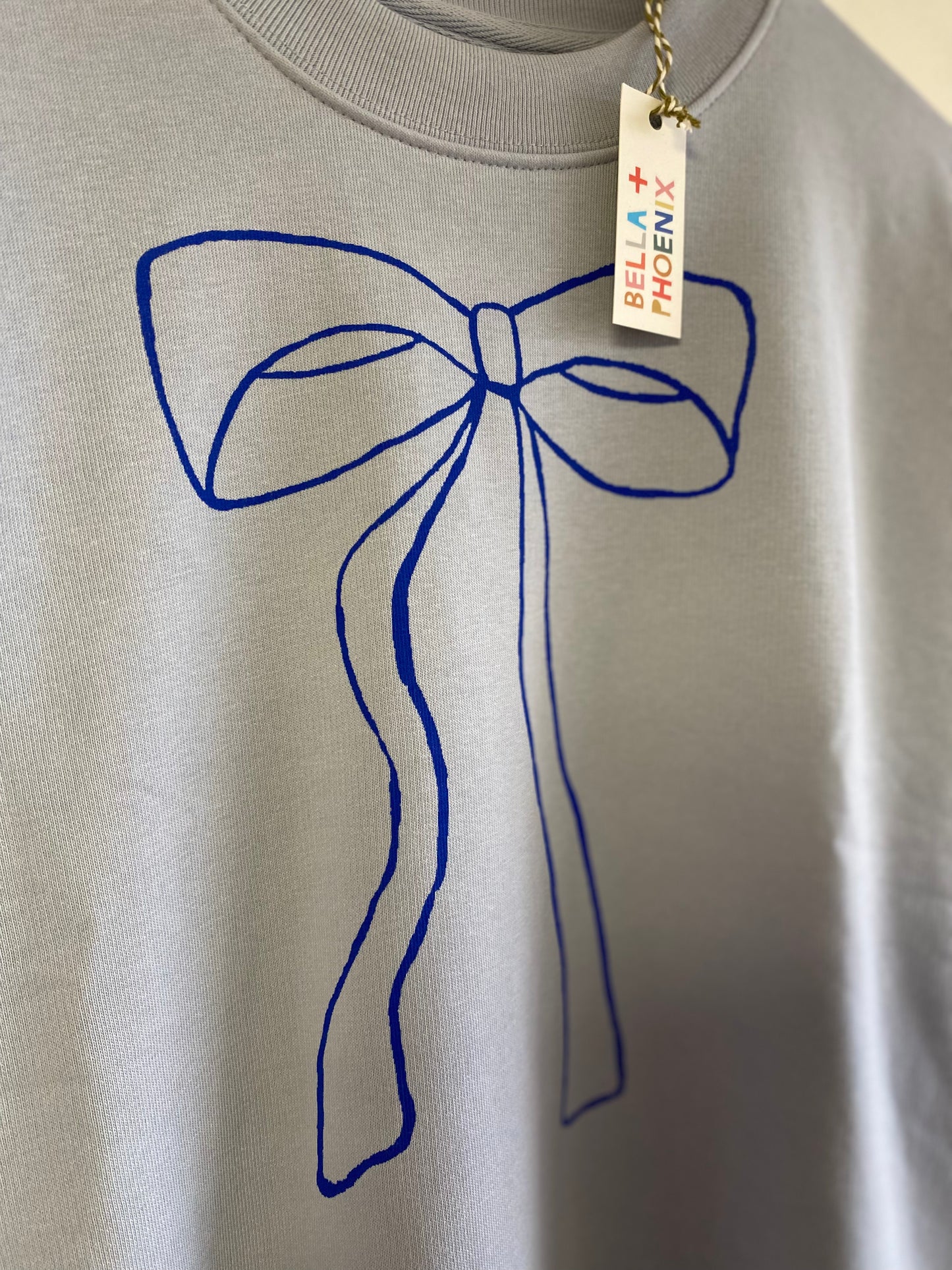 Bow Blue Sweatshirt by Bella&Phoenix