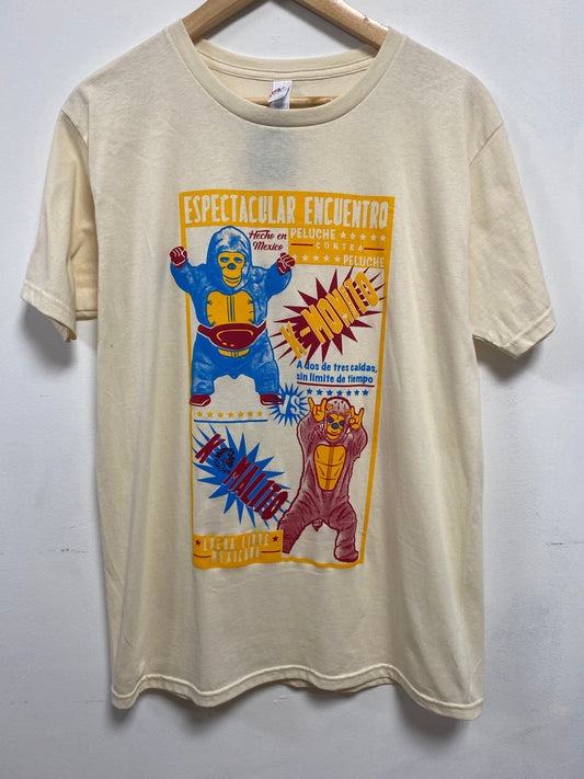 Espectacular Encuentro Monkey Graphic Yellow Tshirt by Stanley Road
