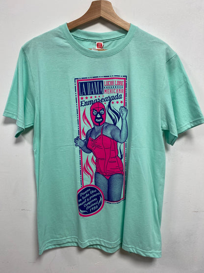 La Dama Mexicana Graphic Turquoise Tshirt by Stanley Road