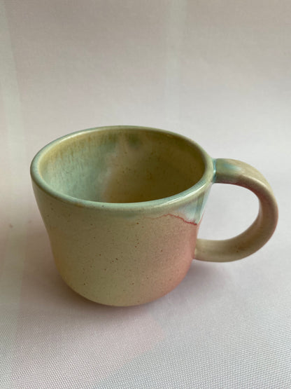 gradient Mint Green to Pink Ceramic Mug by Victoria Loyola