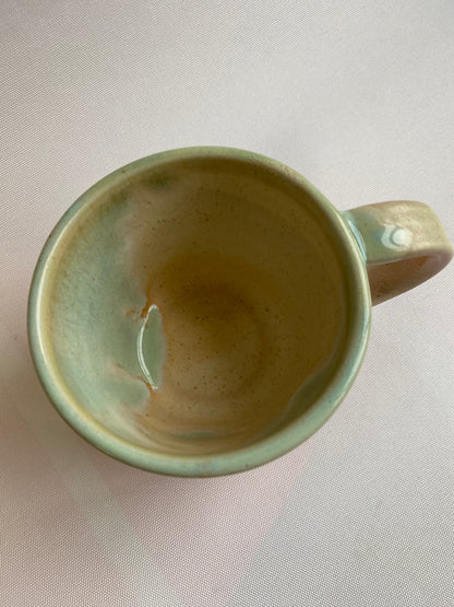 gradient Mint Green to Pink Ceramic Mug by Victoria Loyola